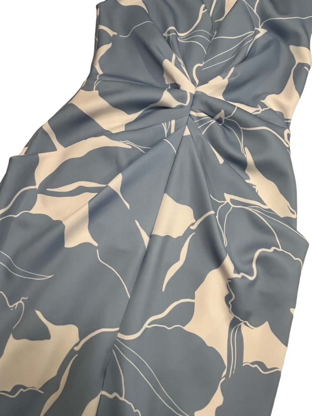 Donna Karan New York Center Ruched Floral Dress NWT Size 8 - Picture 8 of 15